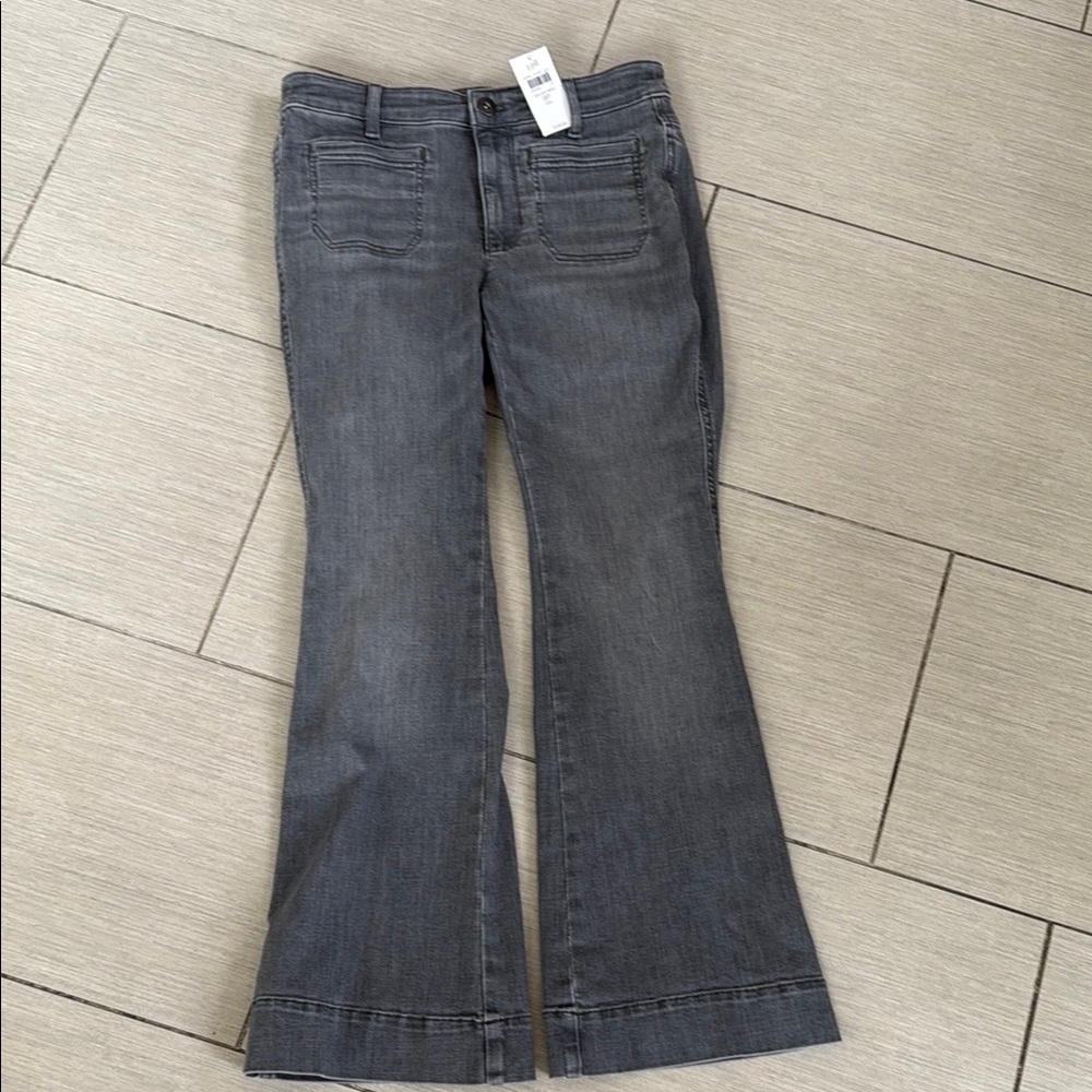 Women's Gray Flared Jeans